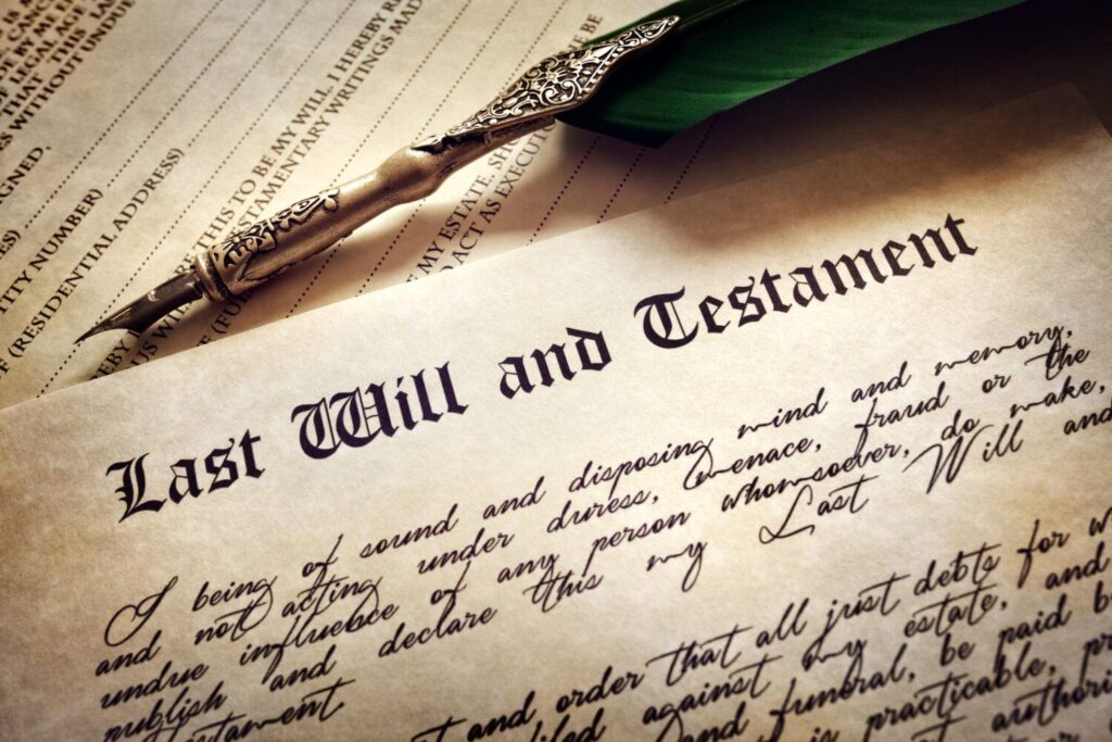 Be in control of your estate ... make a will!